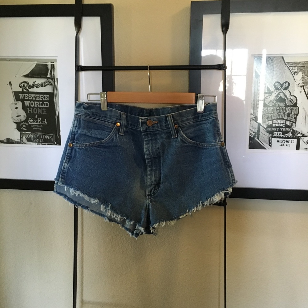 Vintage wrangler cutoffs